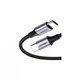 Дата USB-C кабель USB-C 2.0m US261 18W Round Cable Nickel Plating Aluminum Shell Black Ugreen (50152) (321645) - зображення 2