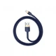 Дата кабелю USB 2.0 AM to Lightning 1.0m 2.4A Cafule Blue-Gold Baseus (CALKLF-BV3) (321826) - зображення 2