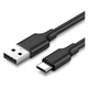 Дата USB-2.0 кабель USB-C 3.0m 3.0A 18W US287 Black Ugreen (60826) (321784) - зображення 1
