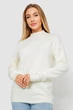 Светр жіночий вовняний колір молочний розмір L-XL 244R0390 - изображение 1