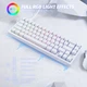Ігрова клавіатура ATTACK SHARK X68 HE Магнітні свічі White - изображение 3