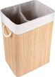 Kosz na pranie Vilde bambusowy Beżowy 70 l (5904316463038) - obraz 3