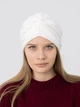Шапка тюрбан хлопковый женский D.Hats молочный - изображение 1