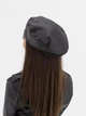 Кепи хулиганка с экокожи D.Hats черного цвета - изображение 7