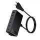 Багатопортовий зарядний адаптер HOCO C151A 50W з 7 портами (6×USB-C + USB-A), кабель 1.5 м, чорний (24366) - зображення 4