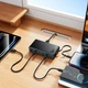 Багатопортовий зарядний адаптер HOCO C151A 50W з 7 портами (6×USB-C + USB-A), кабель 1.5 м, чорний (24366) - зображення 5