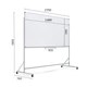 Магнитно-маркерный флипчарт на колесиках SECTOR MM-1510 150x100 см White - изображение 6