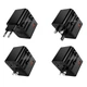 Адаптер сетевой HOCO Changer 3-port PD universal charger AC31 |1USB/2TypeC, PD/QC, 25W/3.4A| Black - изображение 6