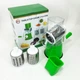 Овощерезка мультислайсер Tabletop Drum Grater Kitchen Master Терка для овощей и фруктов 3 насадки. Цвет: зеленый - изображение 13