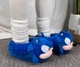 Тапочки іграшки Кігурумі Kigurumi Домашні Сонік Плюшеві Тканинні Чоловічі Синій 38-43 (3090) - зображення 4