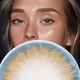 Натуральные карие контактные линзы - Айс Мун Блу 2шт. от ELITE Lens - изображение 1