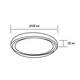 Светильник светодиодный настенно-потолочный Maxus Functional Ceiling light 50W 3CCT Remote Aura с пультом - изображение 3