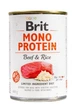 Влажный корм Brit Mono Protein Dog Beef/Rise для собак с говядиной и рисом 400 г - изображение 1