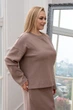Жіночий трикотажний світшот Кірстон RiMari 56 Капучино (rm22592) - изображение 2