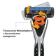 Станок для бритья Amazon Basics 5-Blade с 8 сменными кассетами и встроенным триммером - изображение 4