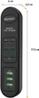 Сетевой фильтр-удлинитель Dyxon US-D02 55W 6xUSB-C (PD) + 3xUSB-A FAST CHARGER 2M Black (DXN-USD02-55W-2M-B) - изображение 4