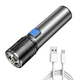 Фонарь ручной аккумуляторный с зумом BL K31 USB CHARGE компактный в карман для дома дачи похода отдыха туризма кемпинга металлический - изображение 1