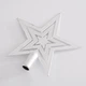 Верхушка на елку Звездочка 18 см серебристый - изображение 2