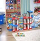 Игрушечный трек парковки Childrens Rail Car 75 деталей 3 машинки серпантинный трек простая сборка - изображение 1