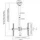 Потолочное крепление ITech Celb-54SHL 32"-55" [121989] - изображение 3