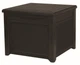 Стол-сундук PROSPERPLAST CUBE RATTAN 208 л, коричневый - изображение 1