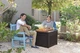 Стол-сундук PROSPERPLAST CUBE RATTAN 208 л, коричневый - изображение 4