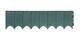 Бордюр садовий Prosperplast GARDEN FENCE, темно-зелений, 5,9 м - зображення 1