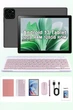 Планшет Crelander T40 Pro 12GB/128GB Sim 4G з клавіатурою з мишкою Рожевий - изображение 1