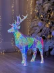 Новогоднее украшение MIS LT Олень голографический с LED-подсветкой - изображение 4