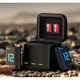 Зарядка и 2 аккумулятора GoPro 12 / 11 / 10 / 9 1750mAh Telesin S0-BCG-04-TGP - изображение 5