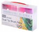 Набір фломастерів KIK Dual Tip Brush Pens 100 шт (5903039731615) - зображення 1