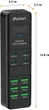 Сетевой фильтр-удлинитель Dyxon US-D03 28W 4xUSB-C + 6xUSB-A FAST CHARGER 2M Black (DXN-USD03-28W-2M-B) - изображение 4