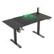 Стіл Ultradesk LEVEL V2 140см Регулювання висоти Чорно-зелений - зображення 3