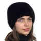 Вязаная шапка из меха норки Меховой Стиль Мия 54-60 Темно-коричневая (112/G) - изображение 1