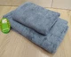 Набор турецких бамбуковых махровых полотенец Cestepe 50х90+70х140 Bamboo Sarev Gray - изображение 5