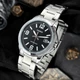 Мужские классические часы Casio MTP-V004D-1B2 серебристые с чёрным циферблатом - изображение 2