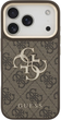Панель Guess 4G Big 4G Classic Logo Big Strap Metal Buttons для Apple iPhone 17 Pro Brown (3666339488734) - зображення 3