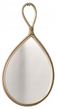 Lustro wiszące La Factory w rattanowej ramie 37 x 20 cm Beżowe (3574641234409) - obraz 1