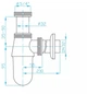 Сифон для раковины Devit DVCH001 колбовый латунный 1 1/4" x 32 мм хром - изображение 2