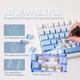 Бездротова ігрова механічна клавітура AULA F75 Cloud blue / Блакитно-білий градієнт / Бічне гравірування - изображение 4