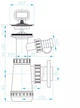 Сифон для раковины Devit DV1N332 колбовый 1 1/4" x 32 мм с накладкой и с подключением к стиральной машине - изображение 2