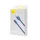 Кабель Baseus Crystal Shine Series Fast Charging Data Cable USB to iP 2.4A 1.2m Blue (CAJY000003) - изображение 2