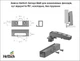 Петля Hettich Sensys 8661 для алюминиевых фасадов, угол открывания 95º, накладная, без пружины, черный обсидиан - изображение 2