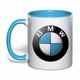 Чашка с печатью "BMW" (цвет голубой) (34044) - изображение 1