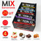 Блок Протеиновых батончиков Protein Bar 33% Ассорти и 4-х вкусов 25шт х 50 г ( микс 4 вкуса, Без добавления сахара) - изображение 1