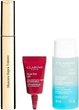 Zestaw do pielęgnacji twarzy Clarins Supra Volume Tusz do rzęs 8 ml + Płyn do demakijażu oczu 30 ml + Krem-żel Total Eye Lift 3 ml (3666057297595) - obraz 2