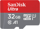 Karta pamięci SanDisk Ultra microSDHC 32GB Class 10 UHS-I U1 A1 + adapter SD (SDSQUNR-032G-GN6TA) - obraz 2