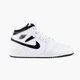 Кроссовки женские Jordan Air 1 Mid (Gs) 5Y Черно-белый DQ8423-132 - изображение 3