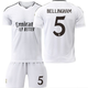 Футбольная форма детская Bellingham (Беллингем) 5 Real Madrid (Реал Мадрид), сезон 24/25, 30 размер, рост 160-165 см, белая - изображение 1