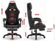 Компьютерное кресло Hell's HC-1039 Black (ткань) - изображение 7